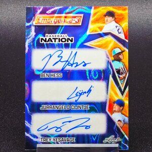 2025 Trey Yesavage, Ben Hess, Jurrangelo Cijntje Auto's /7 Emergence 3 Prospects